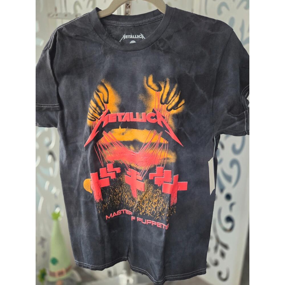 Metallica Master of Puppets T-Shirt NWT Forever 21 Men's Medium Tie Dye Band Tee
